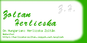 zoltan herlicska business card